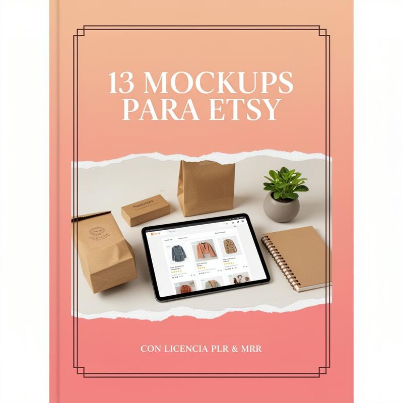 13 Mockups para vender en Etsy